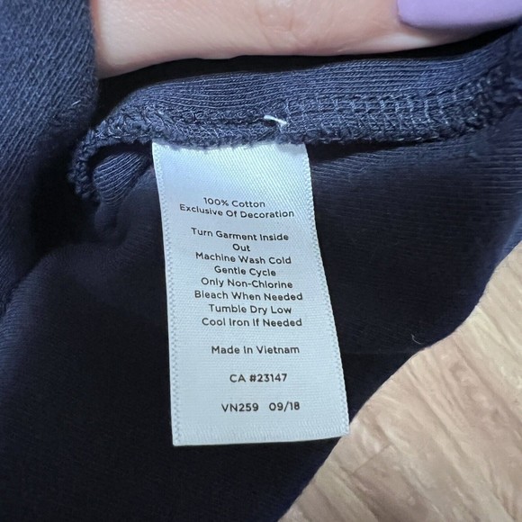 Talbots Petite Navy Blue Shift Slip On Dress Size L P Nautical Casual Minimal - Picture 6 of 6